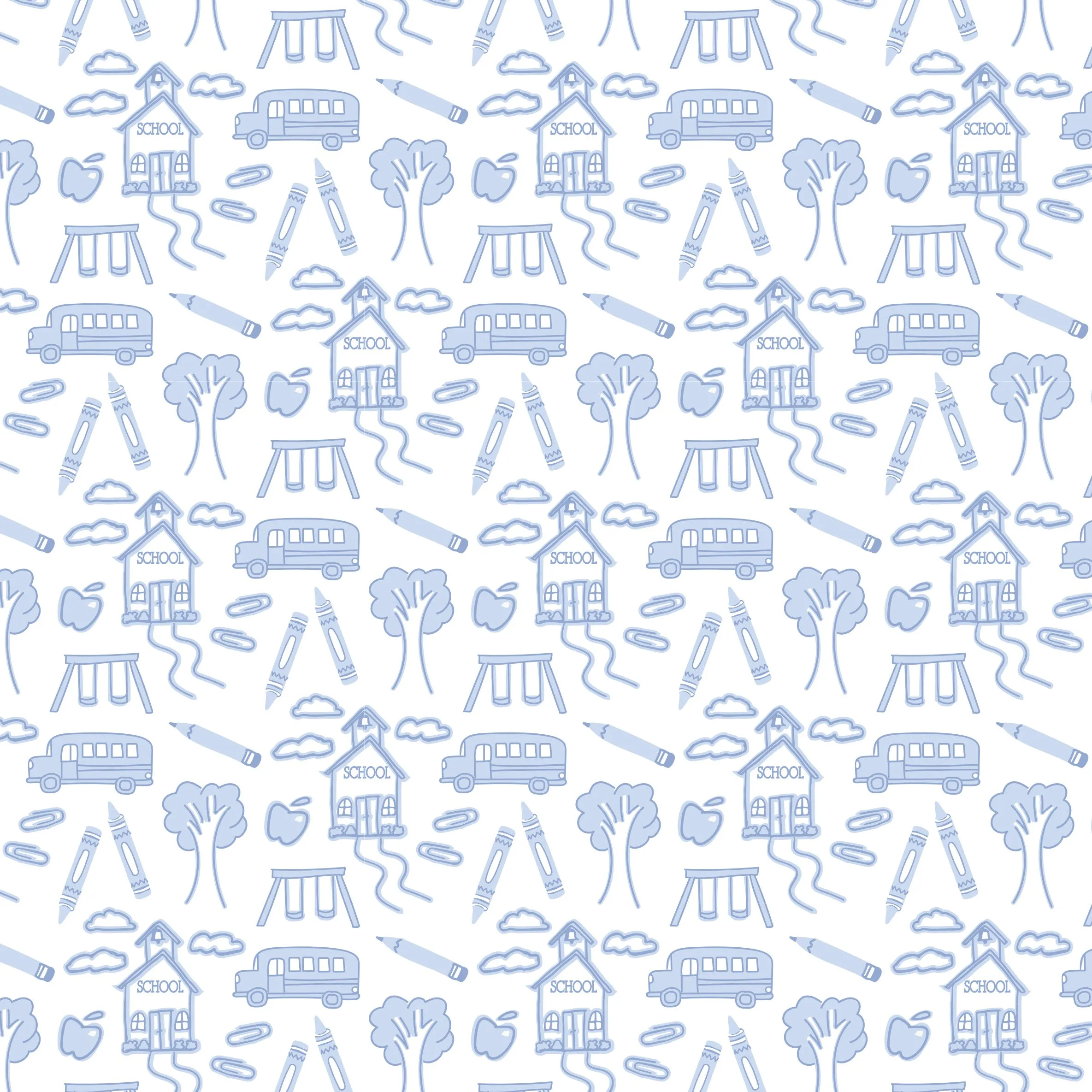 Walker Boys' Short Set - School Days Blue