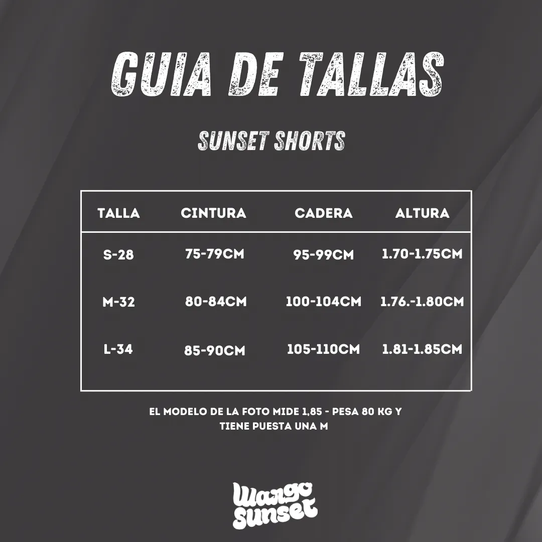 WARGO SHORTS SUNSET CIUDAD AMURALLADA