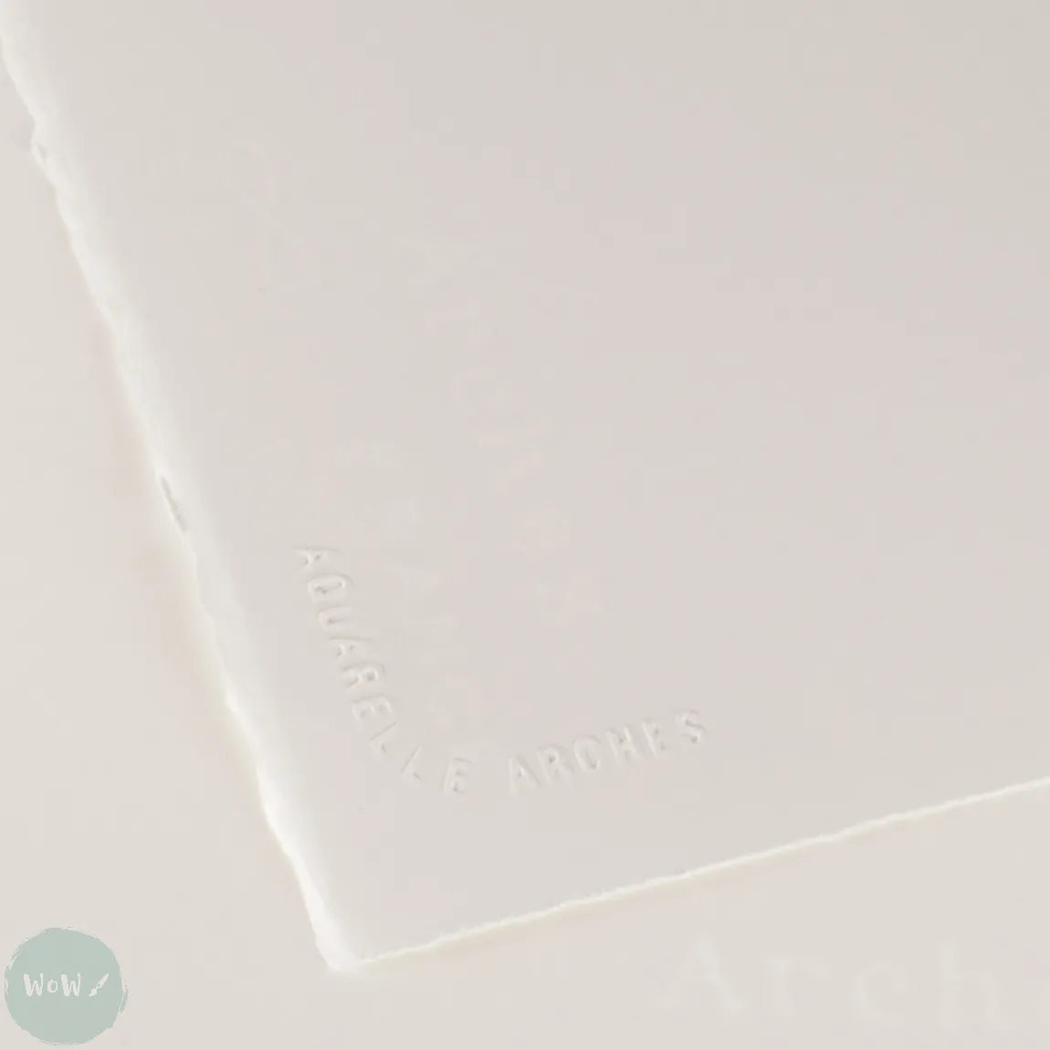 Watercolour Paper - BLOCK - ARCHES Aquarelle -  SATINE (HOT PRESSED / SMOOTH)  140 lb/ 300 gsm WHITE  36 x 51 cm, 14 x 20",