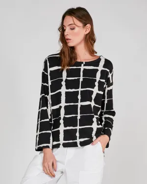 Wave Grid Line T-Shirt