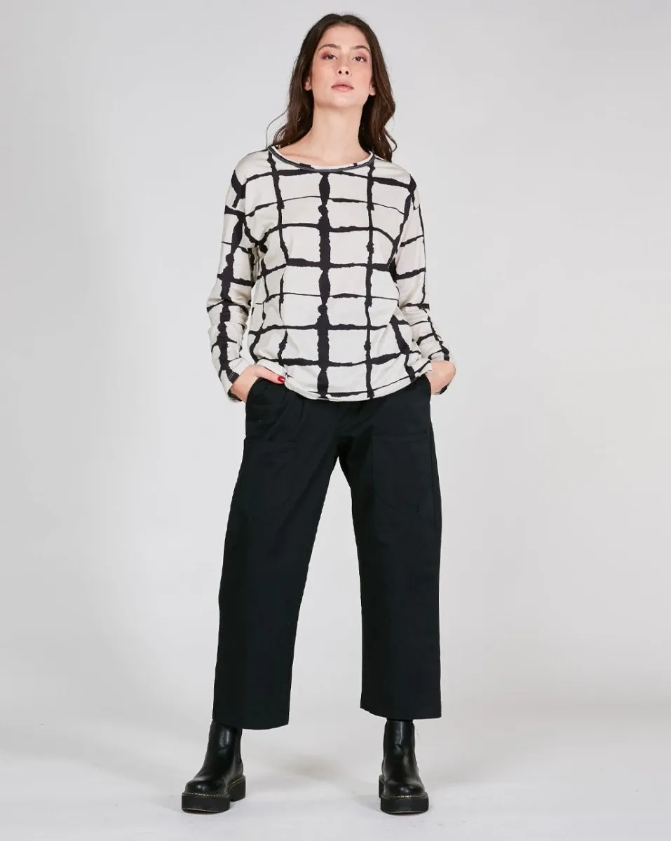 Wave Grid Line T-Shirt