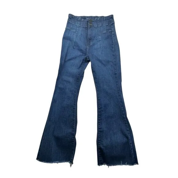 We The Free Jeans Wide Leg Med Wash Denim Women’s Size 29