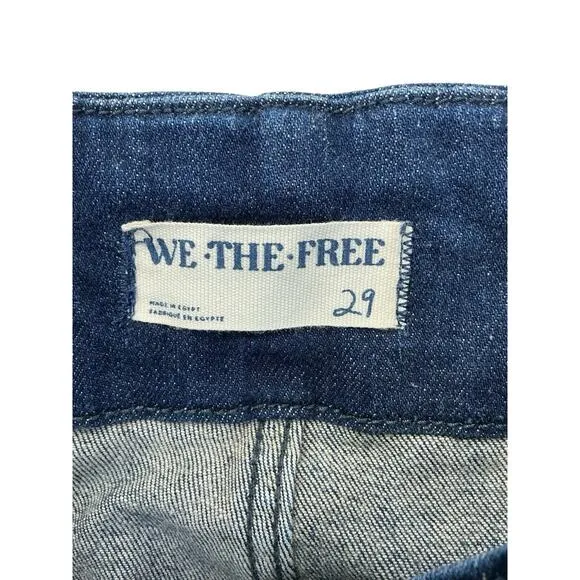 We The Free Jeans Wide Leg Med Wash Denim Women’s Size 29