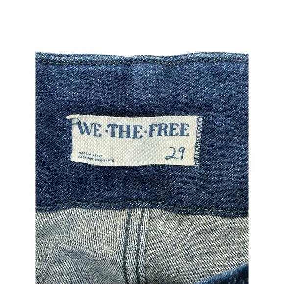 We The Free Jeans Wide Leg Med Wash Denim Women’s Size 29