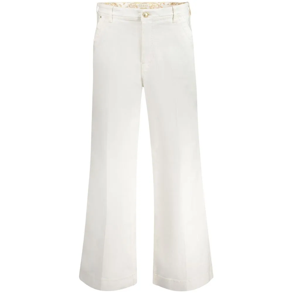 White Cotton Jeans & Pant