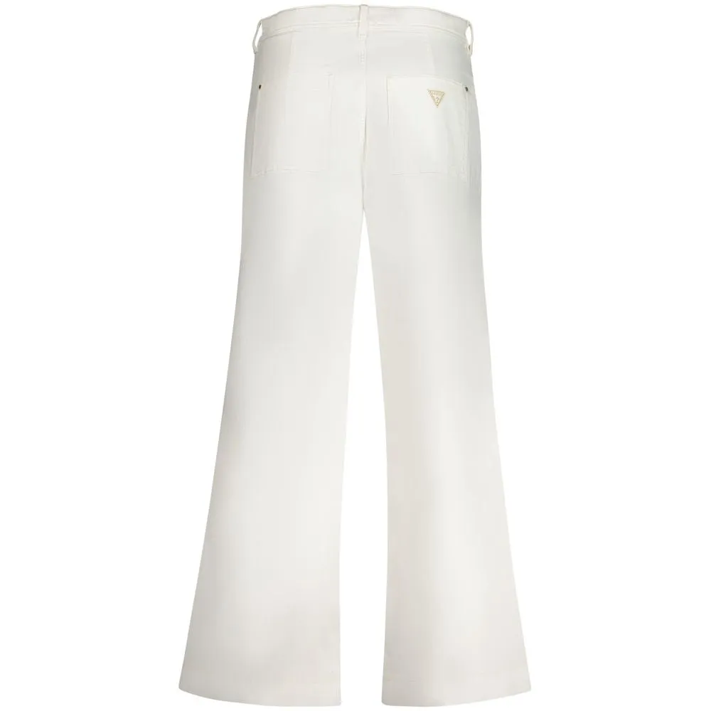 White Cotton Jeans & Pant