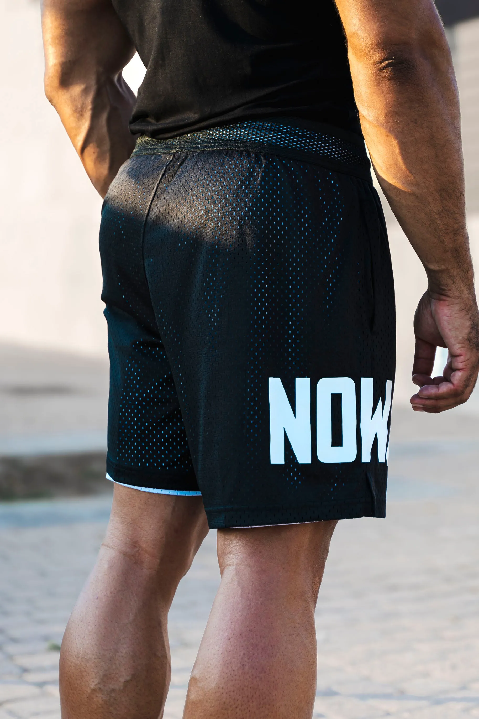 Wolf Reversible shorts 2in1 - Black/White