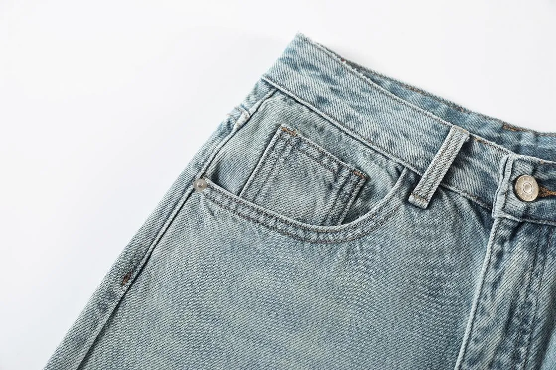 Women’s Ankle Cut Capri Jean with Cuffed Hem for a Trendy Look