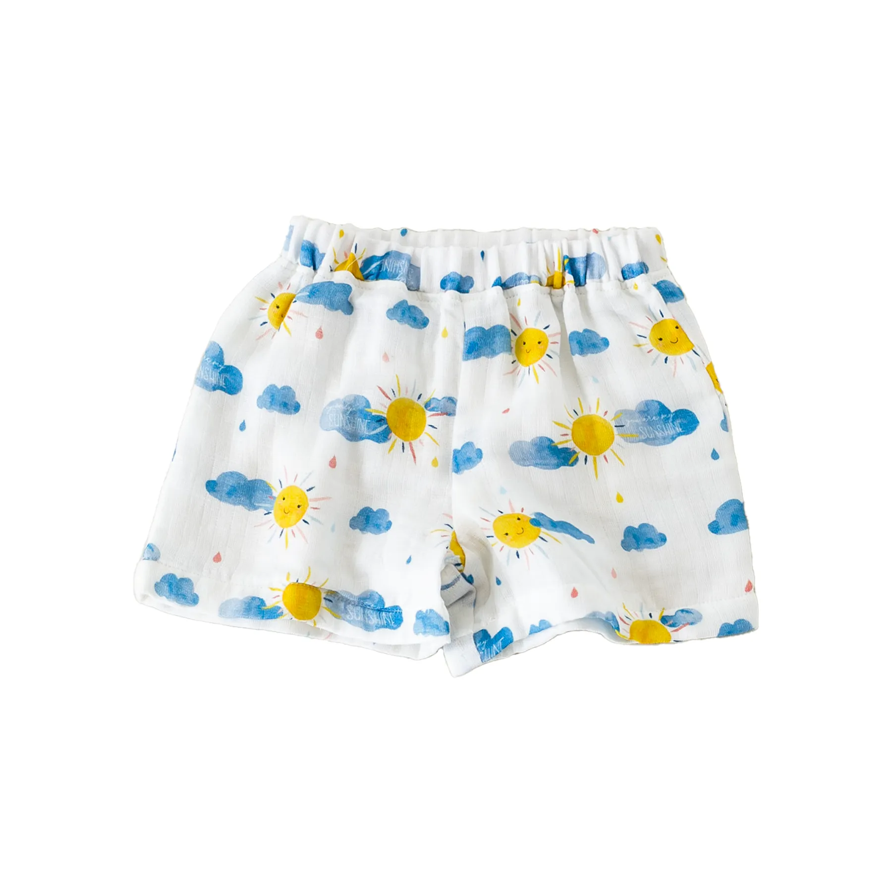 You Are My Sunshine Organic Muslin Shorts