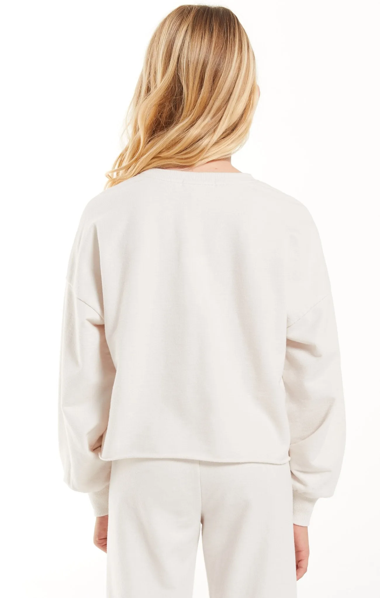 Z Supply Girls Everyday Sweatshirt - Crystal Grey