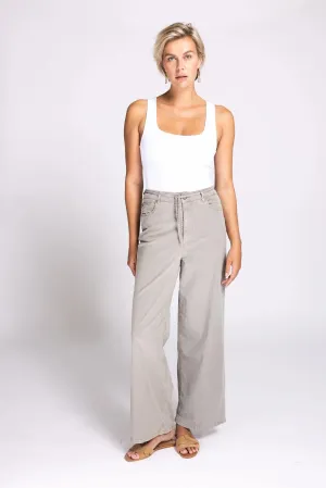 Zhrill | RENZE - Wide Leg Jeans | 227 olive