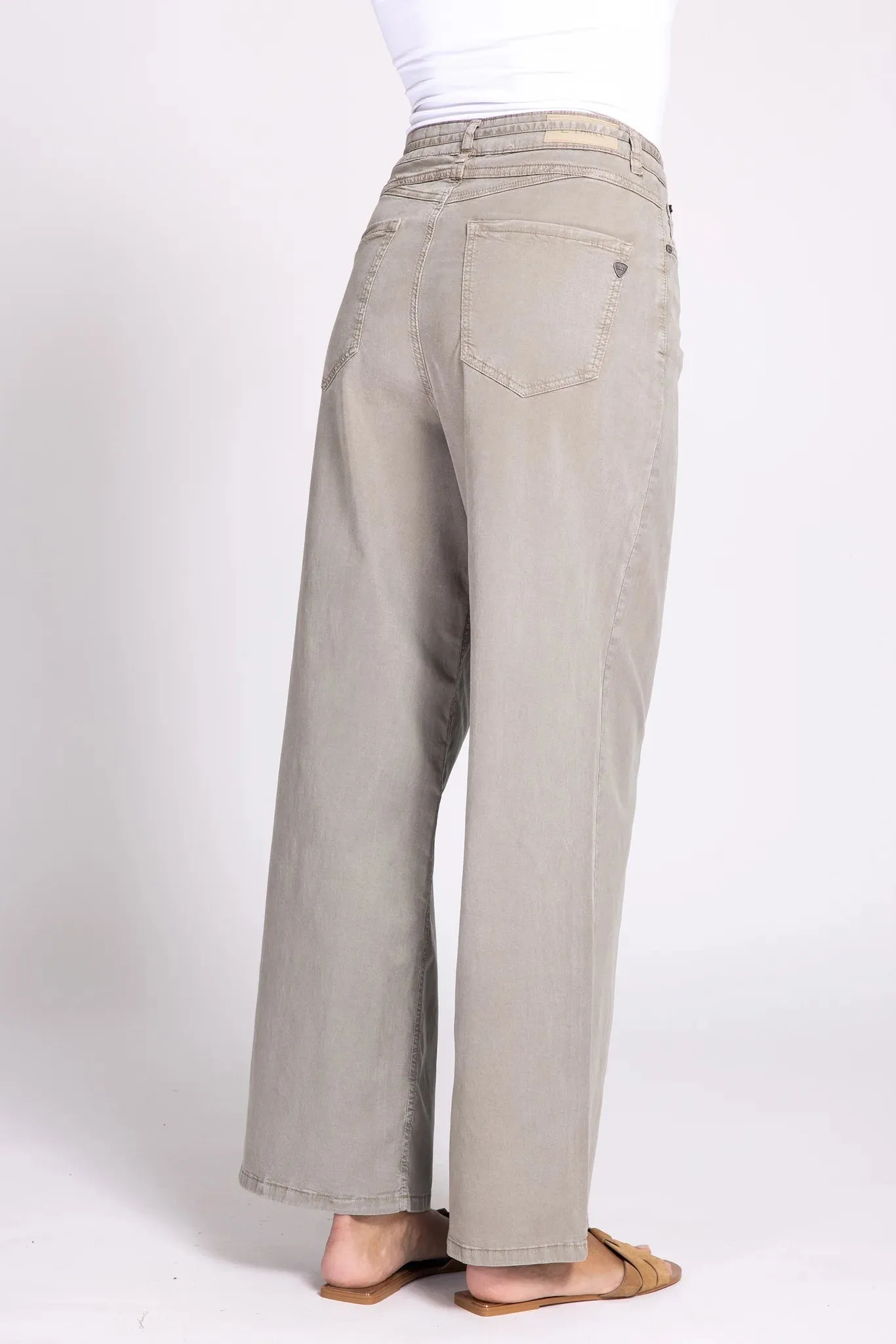 Zhrill | RENZE - Wide Leg Jeans | 227 olive